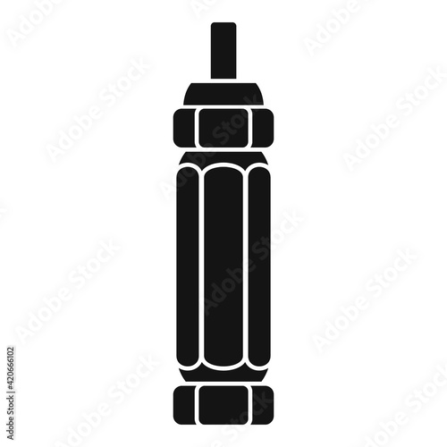 Tire fitting screwdriver icon, simple style