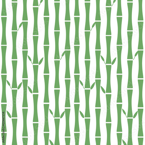 竹模様の背景 グリーン © ベルベットR