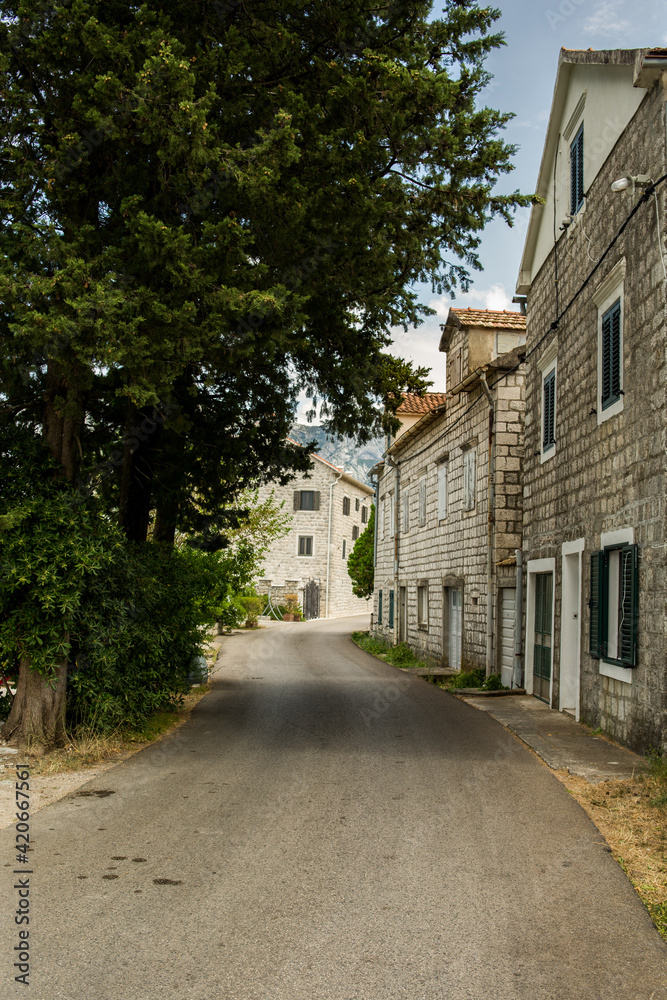 Narrow retro street Narrow retro street