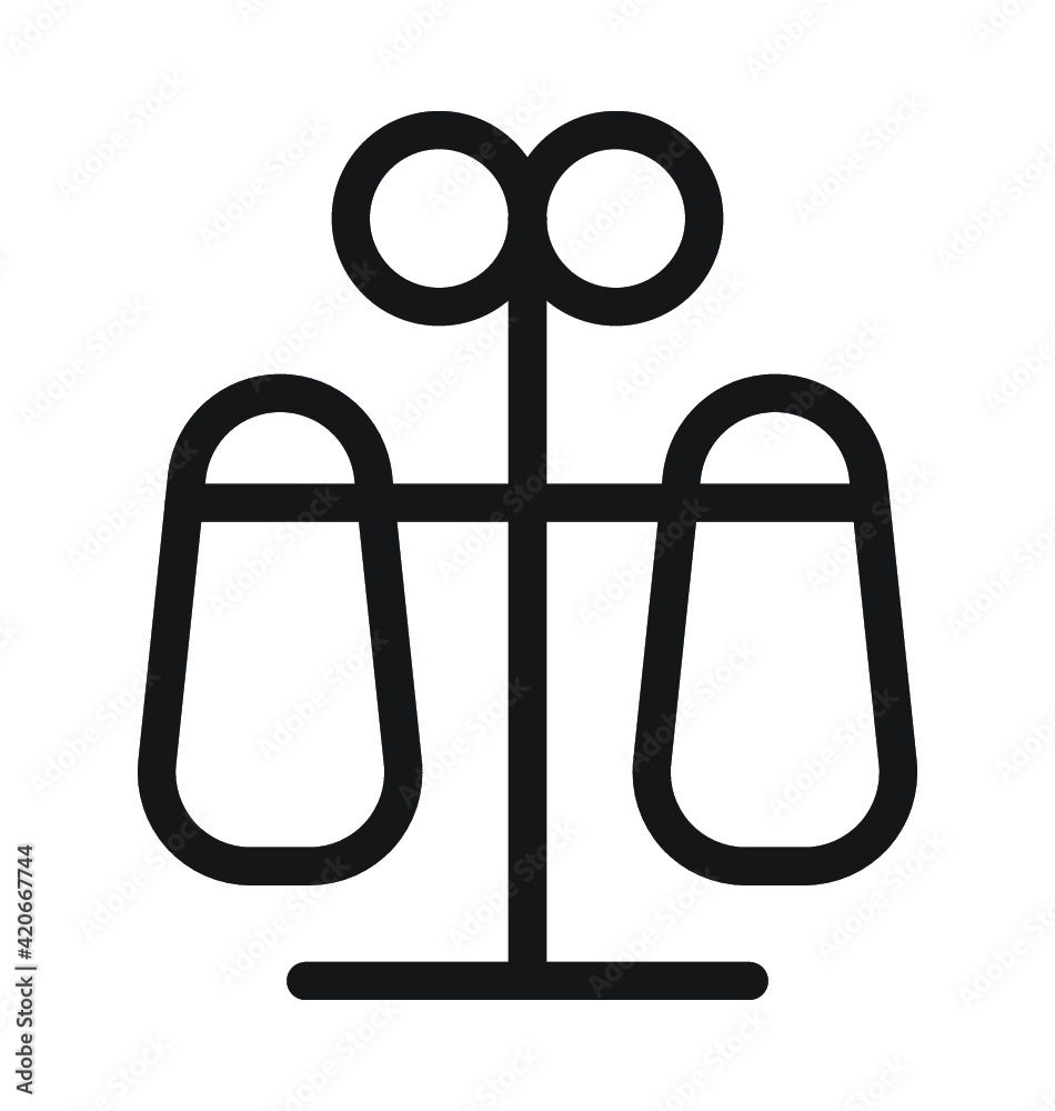 Salt Shaker Line Vector Icon Salt Shaker Line Vector Icon