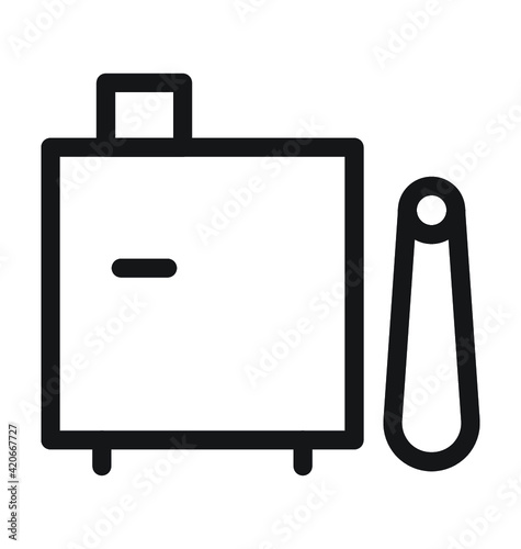 Toaster Line Vector Icon