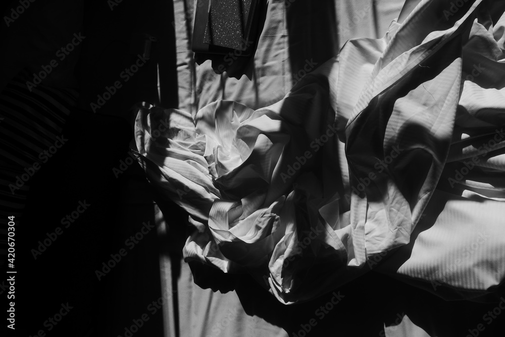 Shadows on bed Shadows on bed