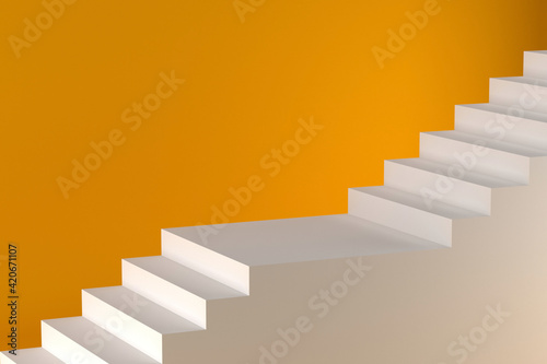 stair background image  3D rendering