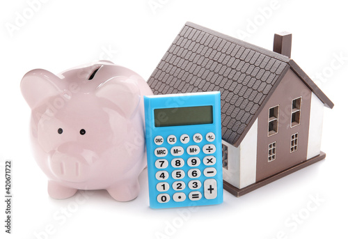 Calculator with model of ho...