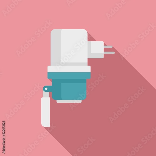 Car charger plug icon, flat style