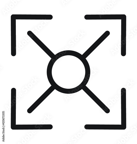 Expand Line Vector Icon