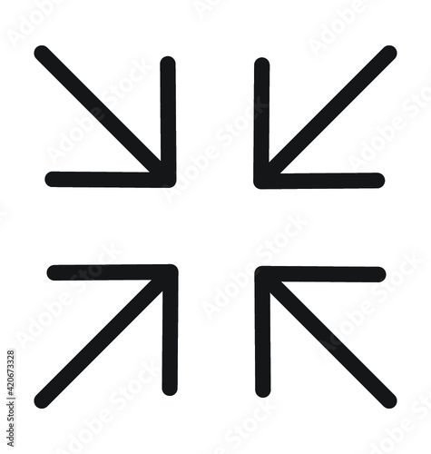 Enlarge Line Vector Icon