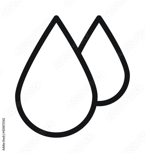 Drop Line Vector Icon