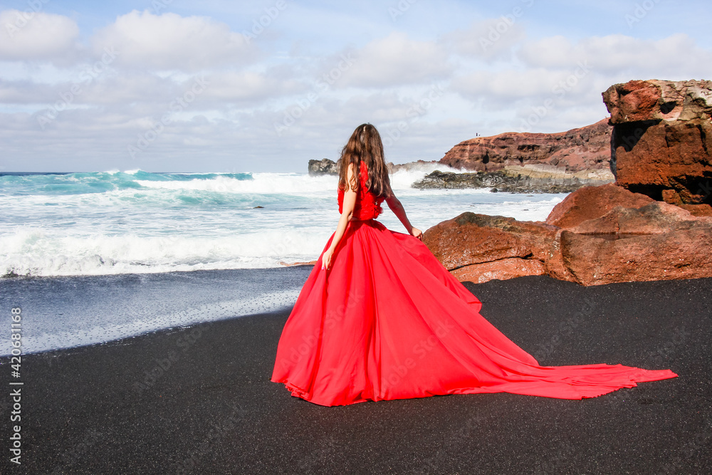 Obraz premium 181130 Лансероте Испания Charco de los Clicos Lanserote Spain