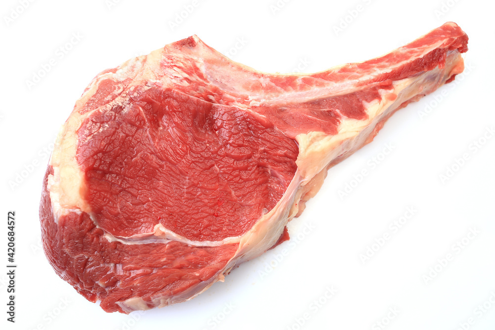 Beef steak on a white background