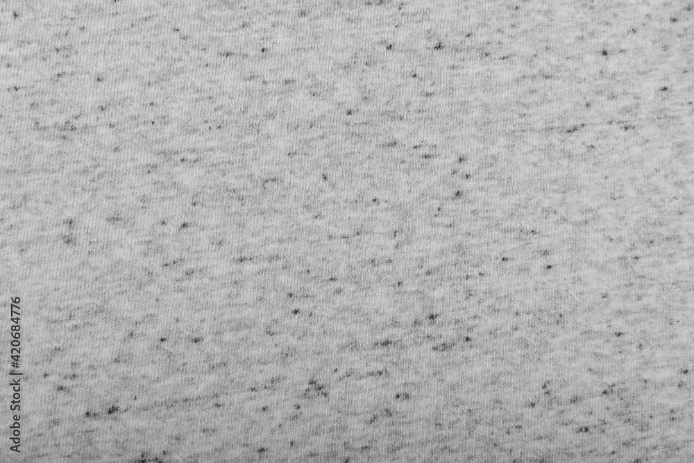 Soft grey cotton, elastane and polyester fabric texture background Soft grey cotton, elastane and polyester fabric texture background