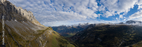 Aerial panorama at Klausenpass photo