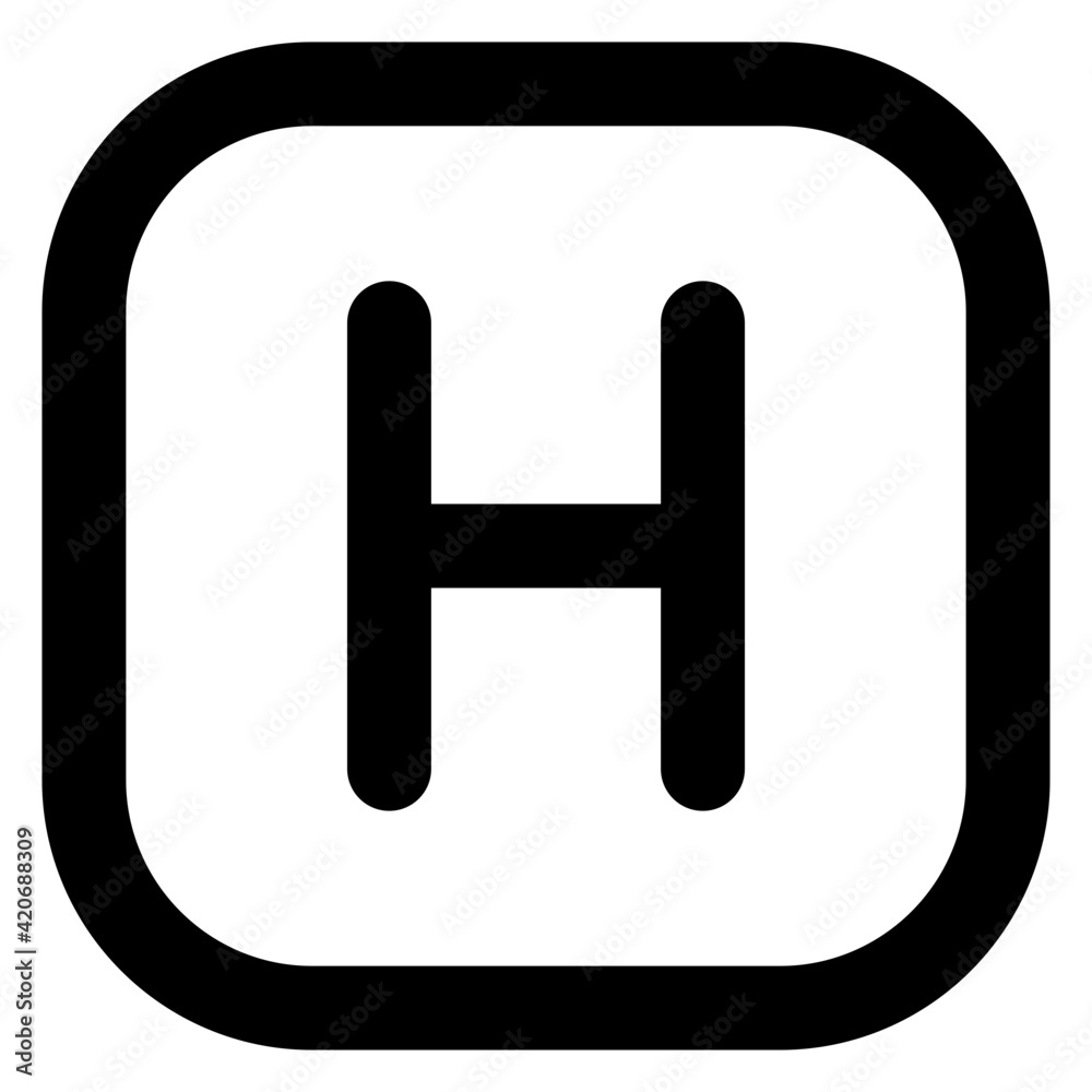 A glyph icon denoting hospital sign, editable design
A glyph icon denoting hospital sign, editable design