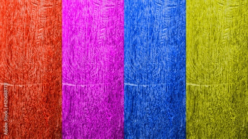 The wood is lined with different colors