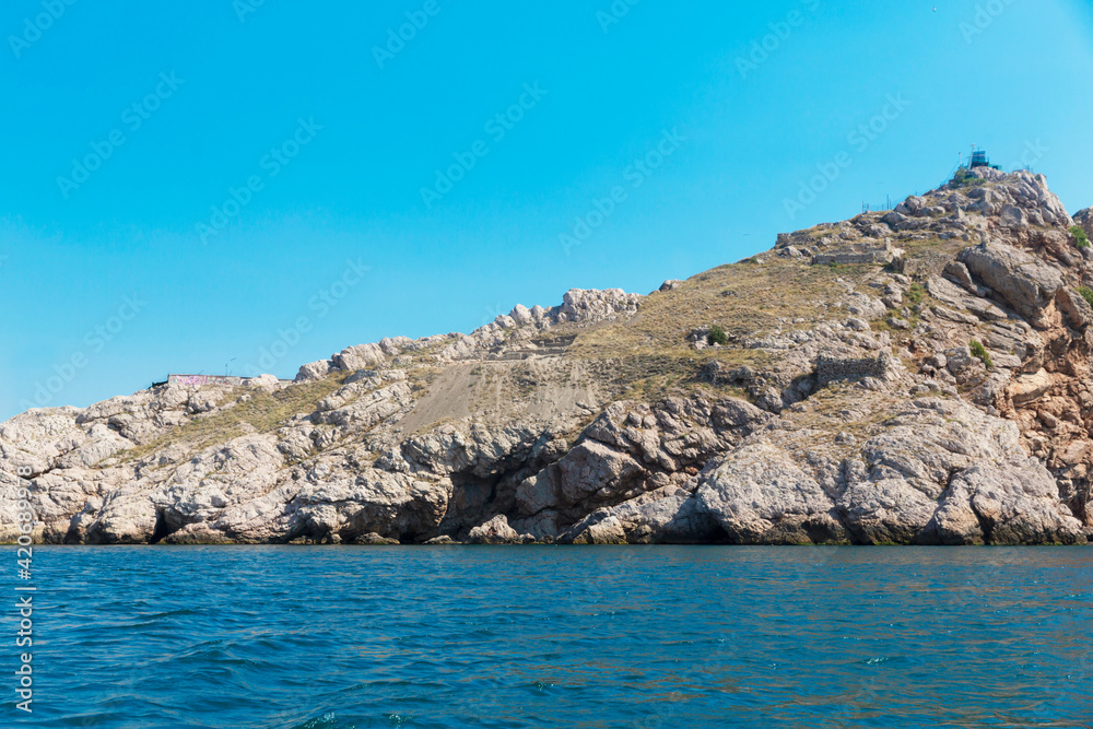Beautiful sea view with mountains Beautiful sea view with mountains