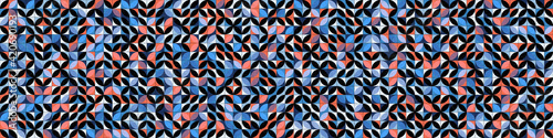 Abstract Geometric Pattern generative computational art illustration