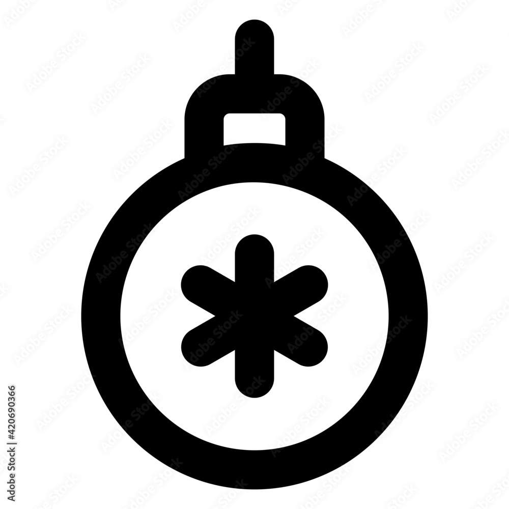 Trendy icon of christmas ball in glyph style vector
Trendy icon of christmas ball in glyph style vector