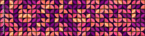 Abstract Geometric Pattern generative computational art illustration