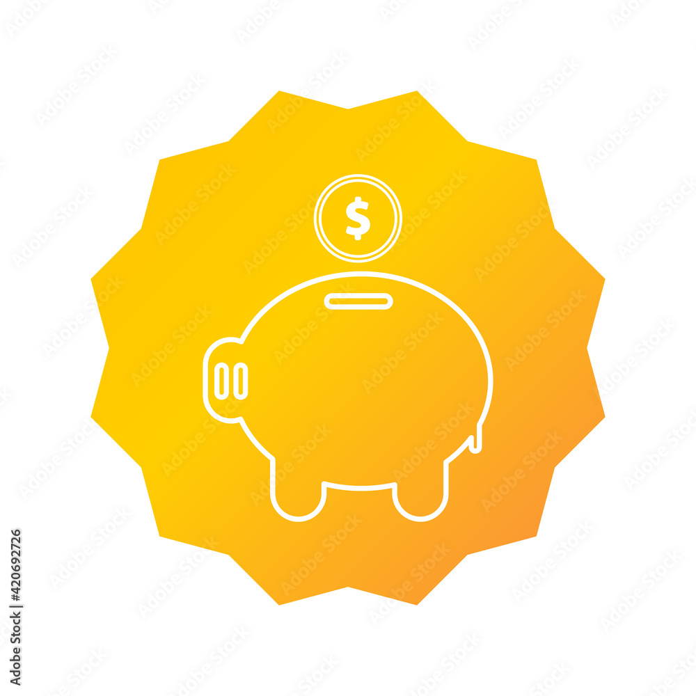 money saving icon. money saving illustration. Flat vector icon. can use for, icon design element, ui, web, mobile app. money saving icon. money saving illustration. Flat vector icon. can use for, icon design element, ui, web, mobile app.