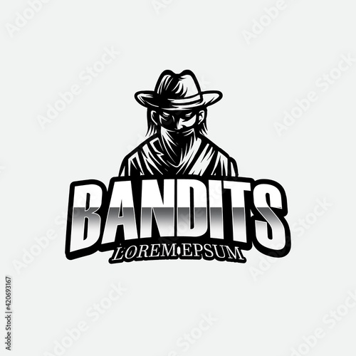 Mascot bandits  vector template