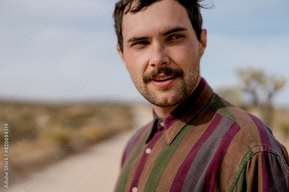 Portrait Of Man In The Desert Portrait Of Man In The Desert
