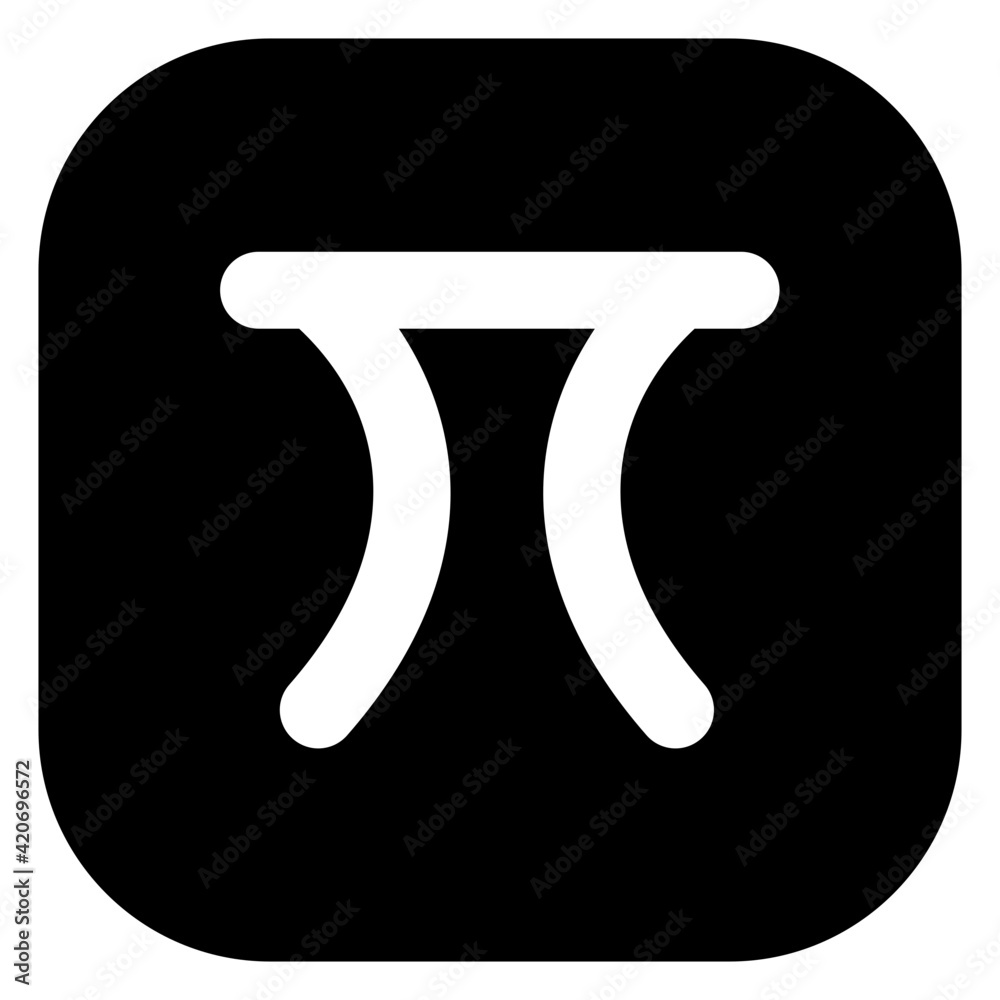 Maths Pi Icon Of Solid Design Mathematical Formula Symbol Stock Vector maths-pi-icon-of-solid-design-mathematical-formula-symbol-stock-vector