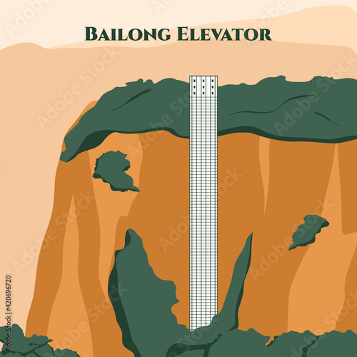 The Bailong Elevator. A gla...