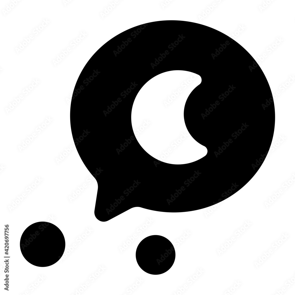 Night dream in glyph style icon, solid vector
Night dream in glyph style icon, solid vector