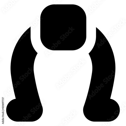 
Trendy solid style icon of iron shoe 


