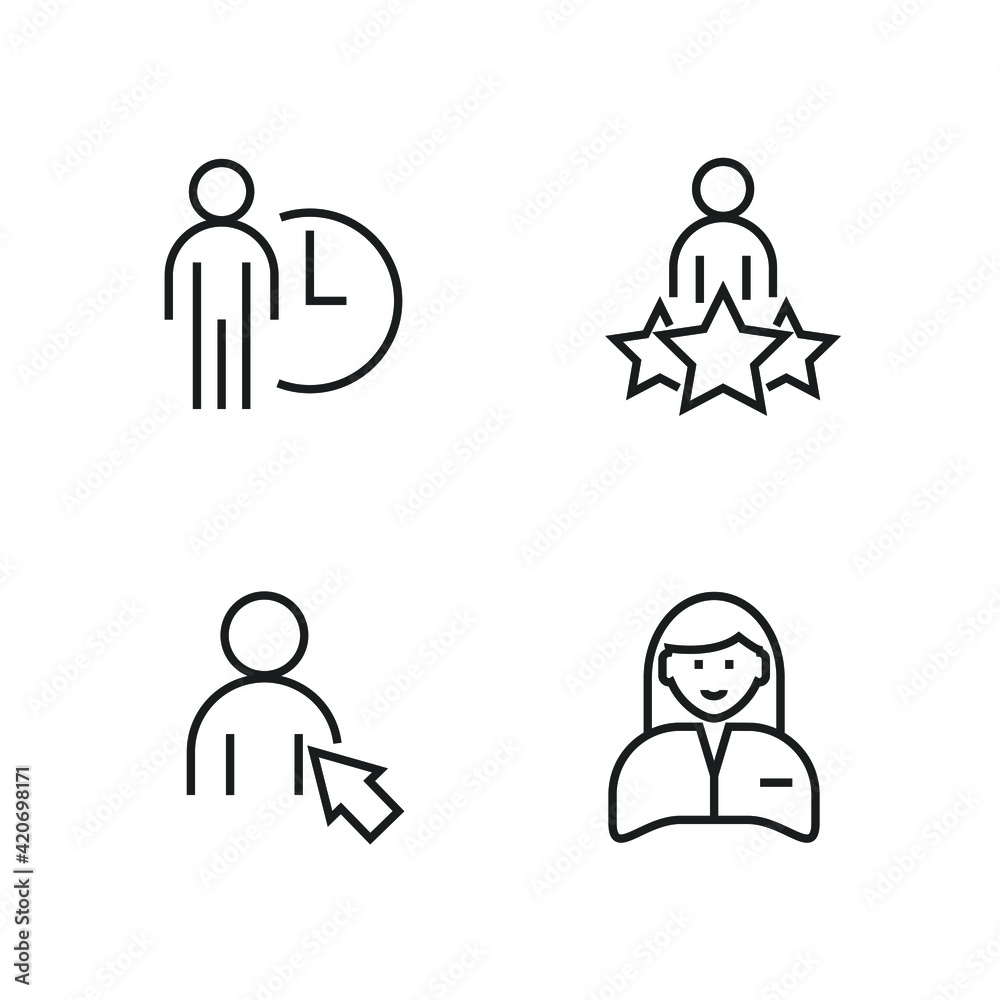 business people set icon, isolated business people set sign icon, vector illustration business people set icon, isolated business people set sign icon, vector illustration