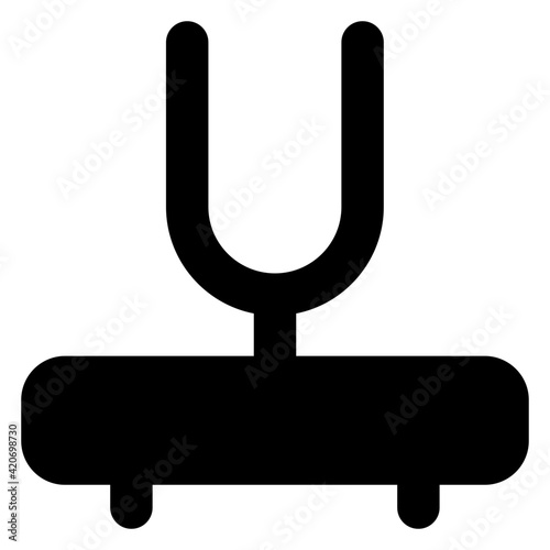 
Tuning fork trendy editable glyph style icon 

