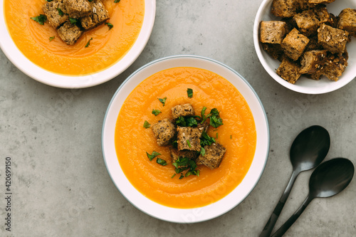Carrot sweet potato soup