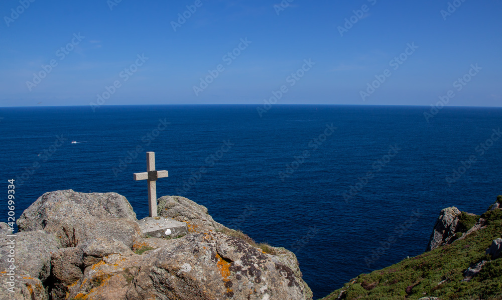 Hermosa vista de la Costa de la Muerte en Galicia