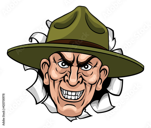 Army Bootcamp Drill Sergeant Soldier Ponting