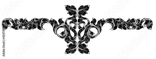 Filigree Leaf Pattern Flora...