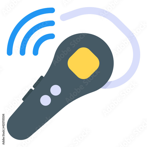 
Wireless bluetooth device in flat style icon 

