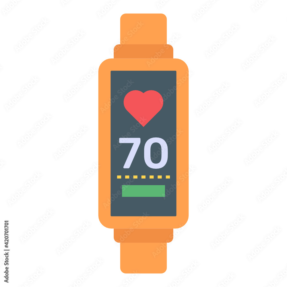 
Health tracker in flat icon, editable vector 

