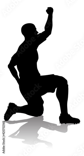 Soccer Football Player Silhouette