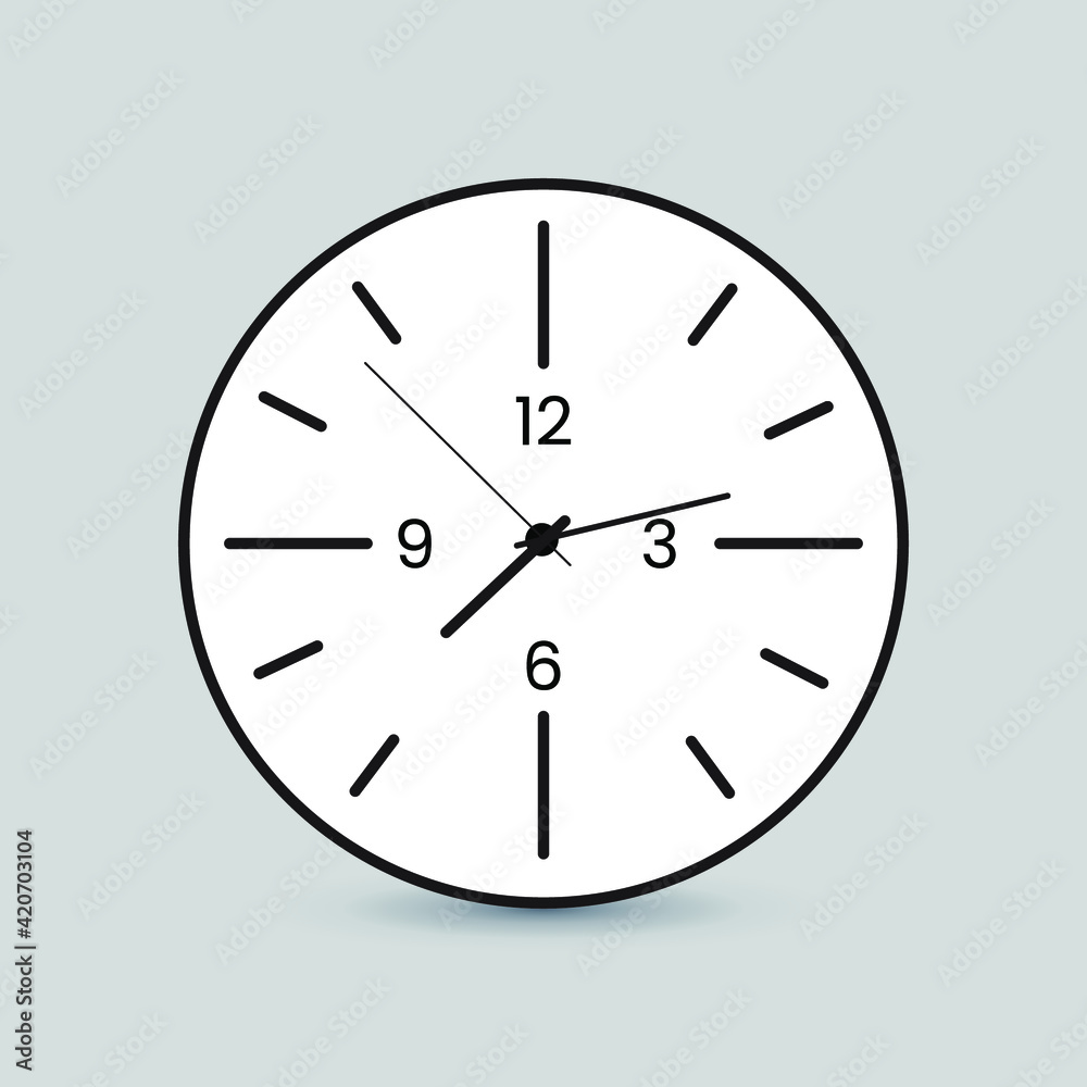 Wall clock icon vector design. Eps 10 vector illustration. Wall clock icon vector design. Eps 10 vector illustration.