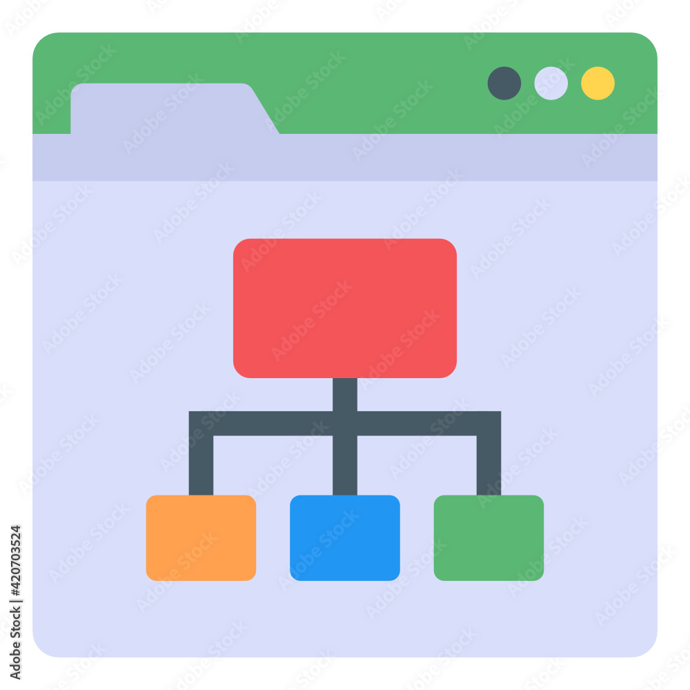 
flat design vector of website security 

