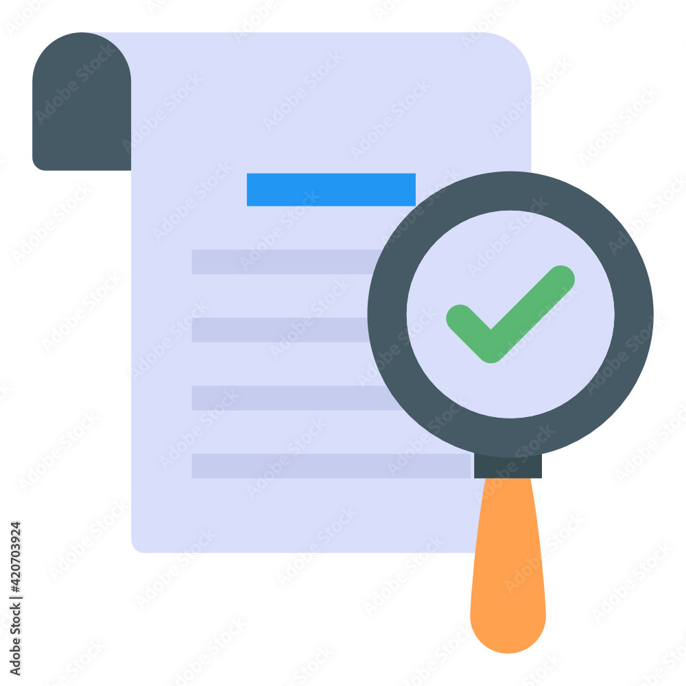 File monitoring in flat style icon
File monitoring in flat style icon