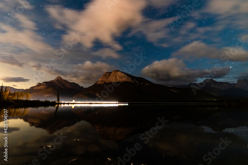 night view of Gap lake photo