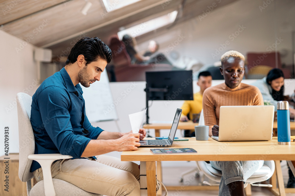 Business People Working in Office Business People Working in Office