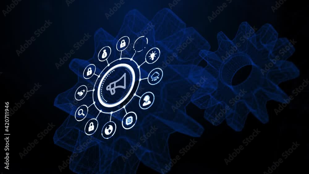 Internet, business, Technology and network concept. Digital Marketing content planning advertising strategy concept.