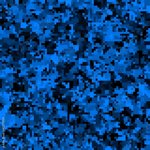 Digital camouflage seamless pattern military geometric camo background