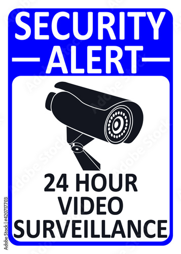 Security alert 24 hour video surveillance