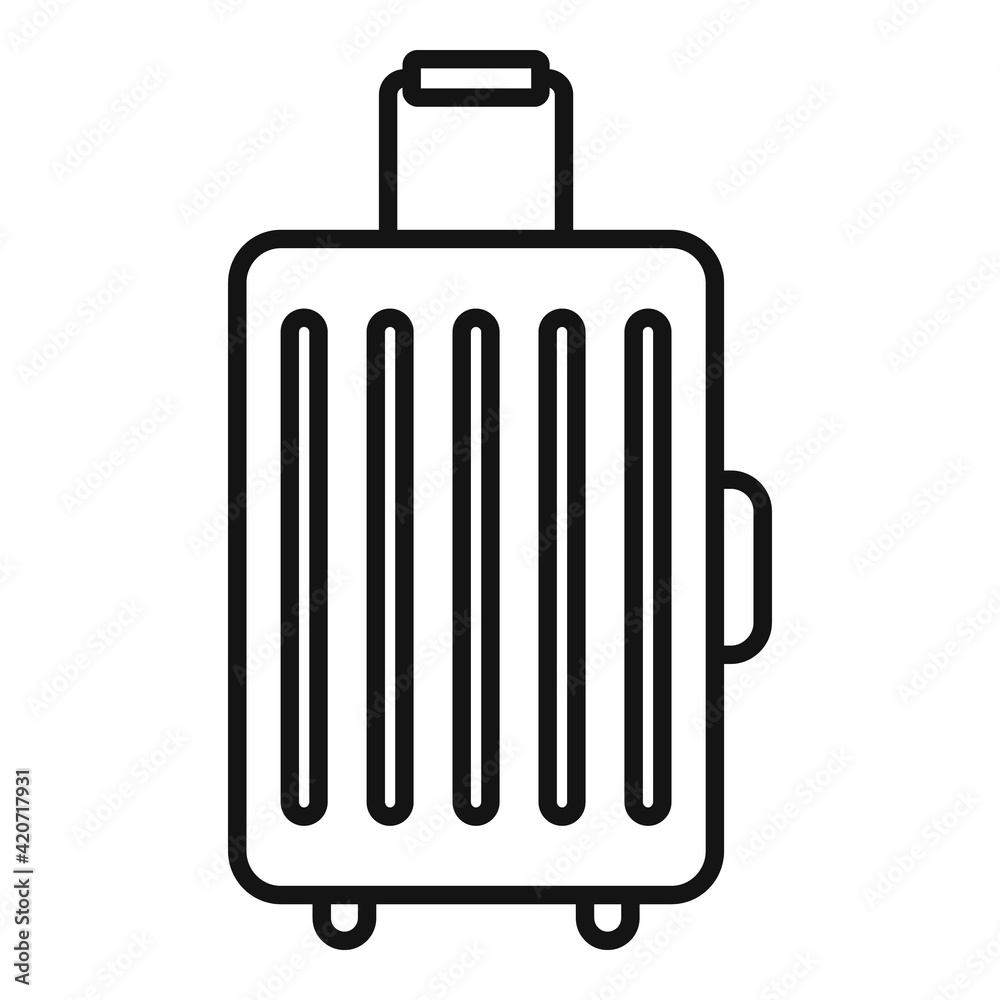 Travel baggage icon, outline style