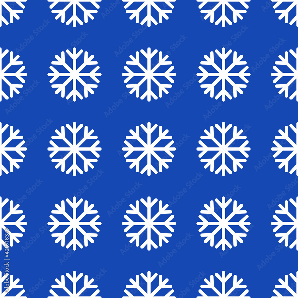 Vector seamless snowflakes pattern. Snowfall winter background Vector seamless snowflakes pattern. Snowfall winter background