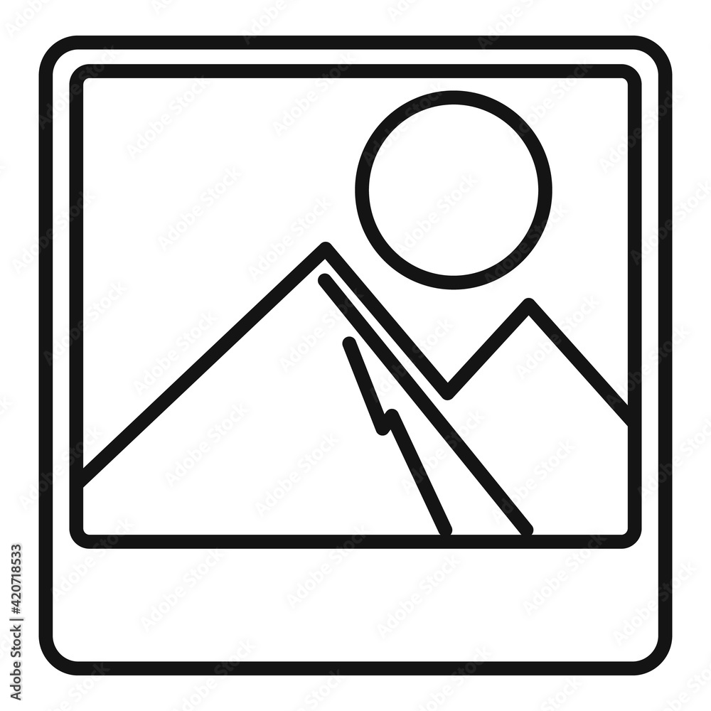 Trip holiday icon, outline style Trip holiday icon, outline style