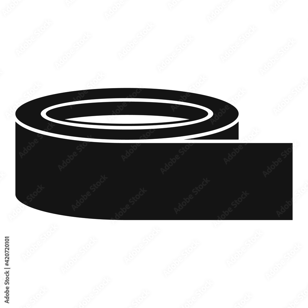 Office tape icon, simple style Office tape icon, simple style